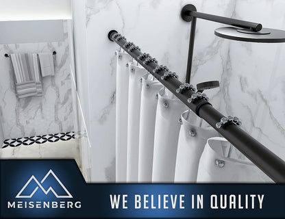 MEISENBERG Spannstange ohne Bohren, 260-310 cm, Grau, Ø 32 mm