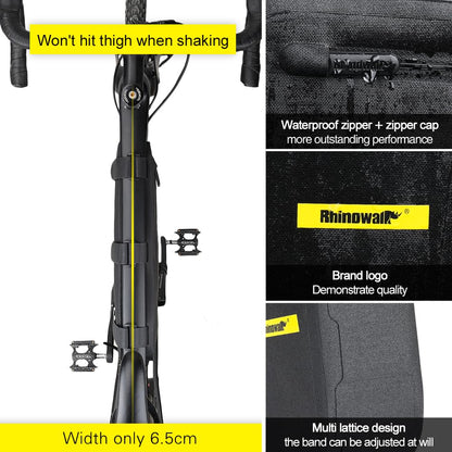 Rhinowalk Rahmentasche wasserdicht 4L Dreieckstasche MTB Rennrad