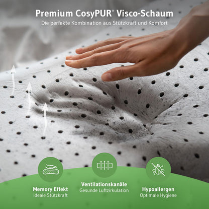 ACAMAR HWS Nackenstützkissen Seitenschläfer – Aloe Vera