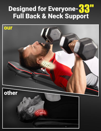 YOLEO Multifunktions-Hantelbank Klappbar 300kg Schrägbank