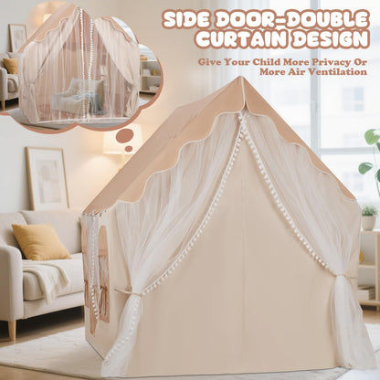 snookids Kinder Tipi Zelt – Indoor Spielhaus Komplettset