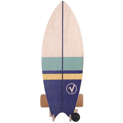 valuents Balance Board Surfboard Holz inkl. Rolle