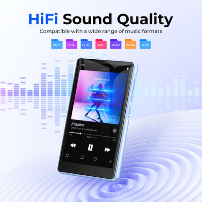 PINHUI H1 MP3 Player mit Bluetooth und WLAN, 4,5 Zoll Touchscreen