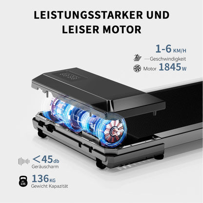 Superun Raceable Walking Pad – Schreibtisch-Laufband 2.5 PS