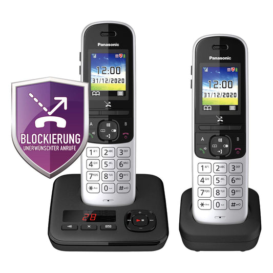 Panasonic KX-TGH722GS DECT Telefon Duo - Schwarz