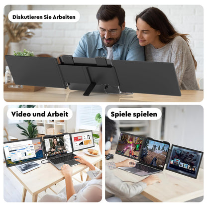 MAGICRAVEN Laptop Bildschirm Erweiterung Triple 14" FHD - USB C