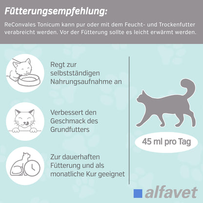 Alfavet ReConvales Tonicum Katze, Ergänzungsfuttermittel, 2 x 280 ml