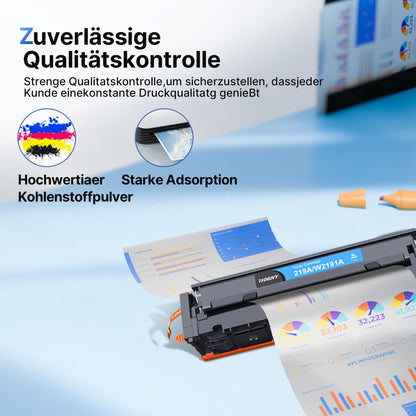 NOGIVY 219A Toner Kompatibel für HP - 4er-Pack Farbset