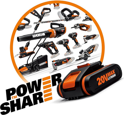 WORX WX500.9 Akku-Säbelsäge 20V – Ohne Akku & Ladegerät