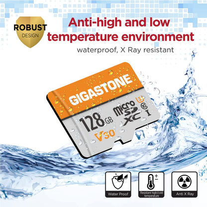 Gigastone microSDXC Speicherkarte 128 GB 2er-Pack inkl. SD-Adapter