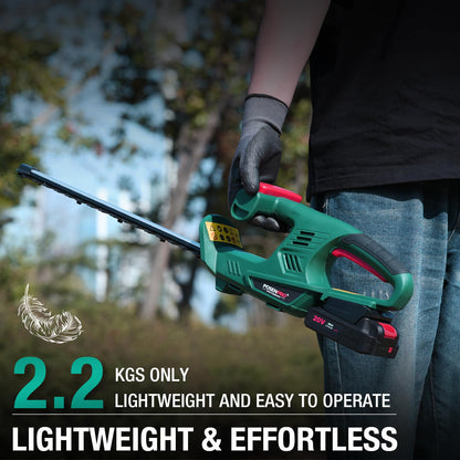 POSENPRO 20V Akku Heckenschere 45cm Schnittlänge