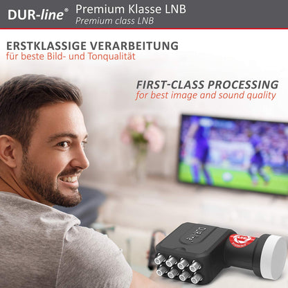 DUR-line +Ultra Octo LNB 8-Fach mit LTE-Filter, schwarz