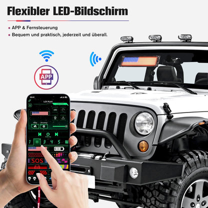 LED Devil Eyes Augen LKW Auto 2er Set - Dynamisch 12x60cm