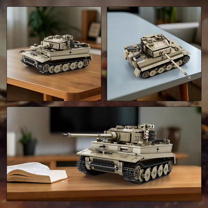 Reobrix Tiger I Panzer Klemmbausteine Set 77031, World of Tanks