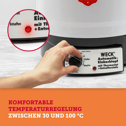 WECK Einkochautomat WAT34 Kunststoff mit Thermostat - 29L