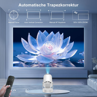 Salange Mini Beamer FHD 1080P Smart Android 11.0 Drehbar