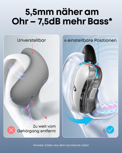 soundcore V40i Open-Ear Kopfhörer mit verstellbaren Ohrbügeln