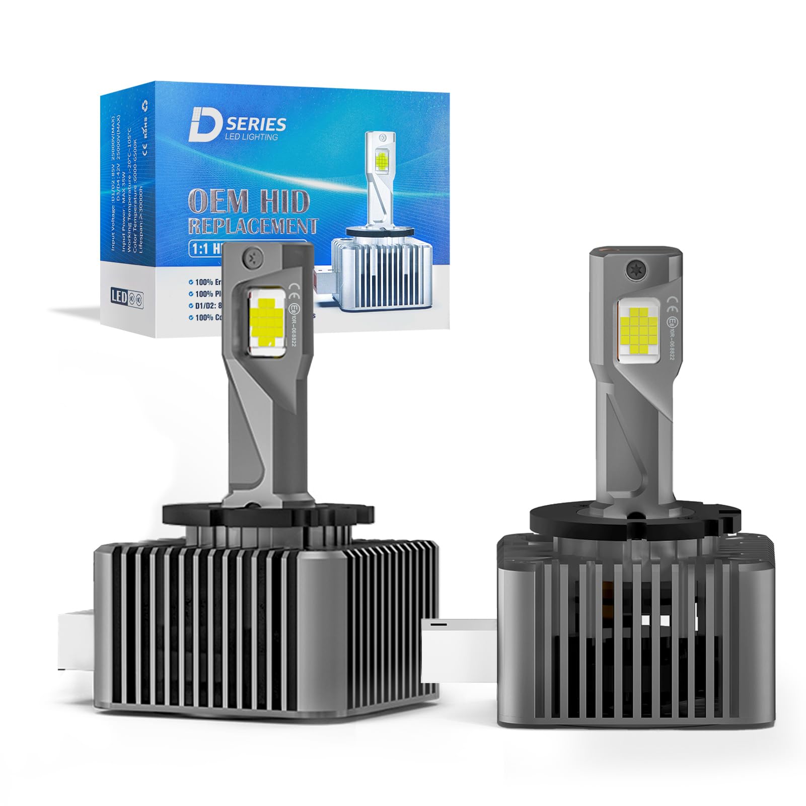 MOTORHOOK D3S Xenon Brenner Scheinwerferlampe - 6500K Weiss 2 Stk. Klarer Xenonbrenner mit D3S Sockel für helle Fahrzeugbeleuchtung.