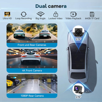 Buddy Display 10.26 Zoll Carplay Android Auto Display 4K Dashcam