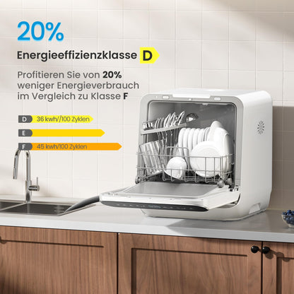 Midea Mini Tischgeschirrspüler 3 Gedecke - Mit/Ohne Wasseranschluss