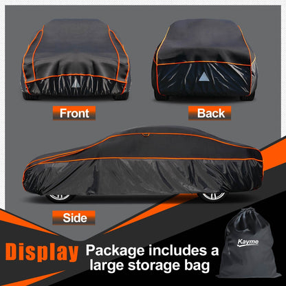 kayme Hagelschutz Vollgarage Limousine 450-475cm schwarz