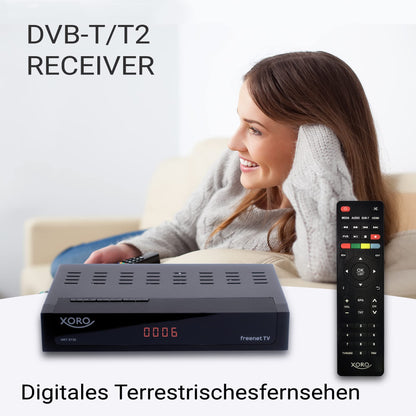 Xoro HRT 8730 DVB-C/T2 HD Receiver mit USB Mediaplayer, PVR