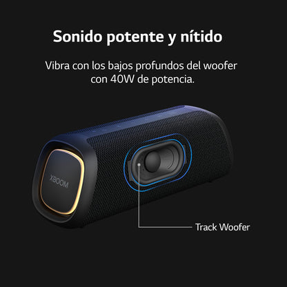 LG XBOOM Go XG7QBK Kabelloser Bluetooth Lautsprecher Anthrazit