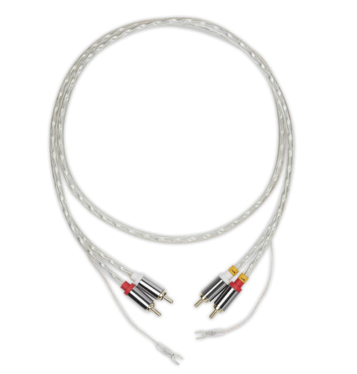 Pro-Ject Connect it Phono E Phonokabel mit Masseleitung, 1,23 m, Stereo-NF-Signalleitung für Plattenspieler