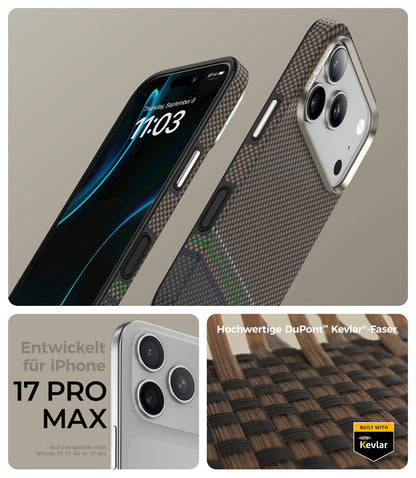 BENKS Prestige Hülle iPhone 17 Pro Max MagSafe Kevlar Kamera-Taste
