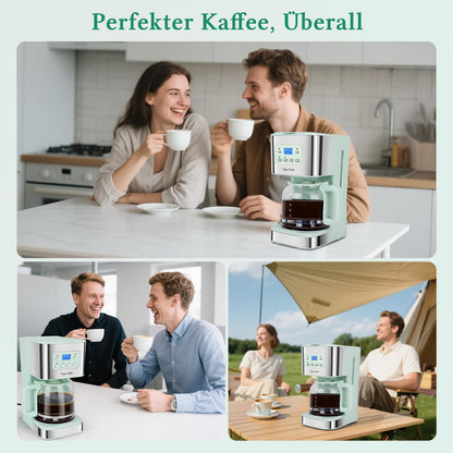 Taylor Swoden Filterkaffeemaschine mit Timer, 1,5 L, 12 Tassen, Grün