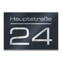 Metzler Hausnummer Anthrazit – Hausnummernschild mit Gravur, 250 x 175 mm