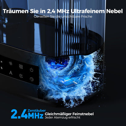 AROEVE DH-JS07 Luftbefeuchter 6L Ultraschall Top-Fill Schwarz
