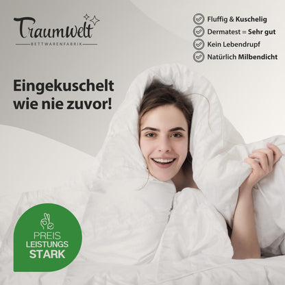 Traumwelt Natur Daunendecke 90/10 Ganzjahr 135x200 cm