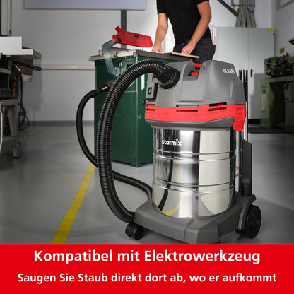 Starmix eCraft APL-1430 EWR Nass-Trockensauger für Elektrowerkzeuge