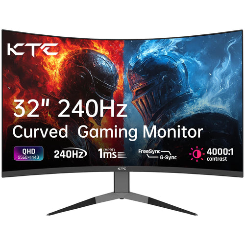 KTC 32 Zoll Curved Gaming Monitor 1000R - 2K WQHD 240Hz