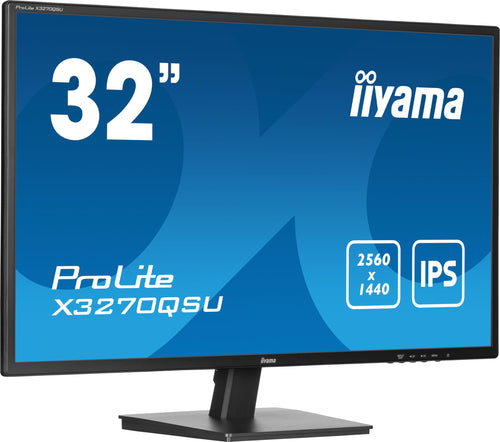 iiyama Prolite X3270QSU-B1 IPS LED-Monitor 31.5" WQHD 100Hz Schwarz. Dieser Monitor bietet hochauflösende Bildqualität für Office & Multimedia.