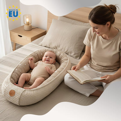 Totsy Baby Babynestchen Minky – Nestchen für Neugeborene, Khaki