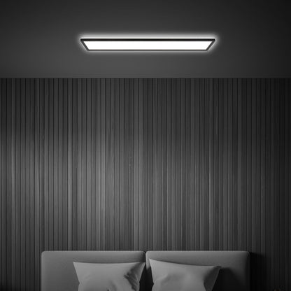 BRILONER LED Deckenlampe 98cm Flach Indirektes Licht Schwarz