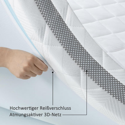 BedStory Gel Topper Matratzentopper - 140x200cm H3/H4 10cm