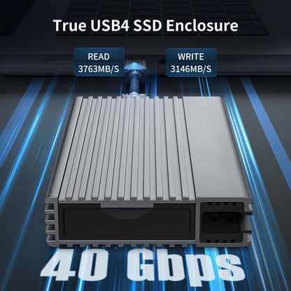 ZIKE Z666 M.2 NVMe SSD Gehäuse – 40Gbps USB4.0 Thunderbolt4