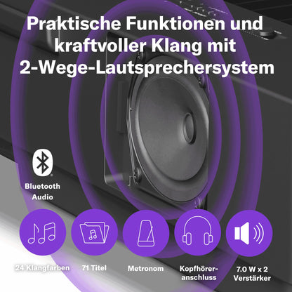 Yamaha P-225 Tragbares Digital Piano 88 Tasten - Schwarz
