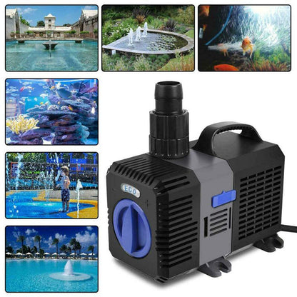 YAOBLUESEA Eco Teichpumpe 3000 l/h, 10 W, für Süss- und Meerwasser