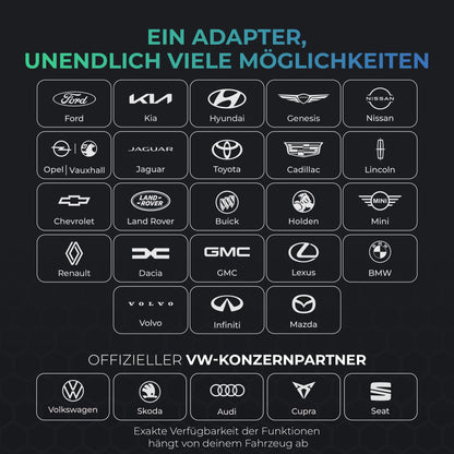 Carista EVO Bluetooth OBD2 Diagnose Adapter für Fahrzeuge