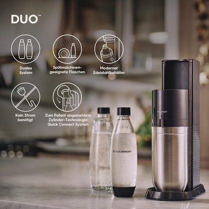 SodaStream DUO Wassersprudler Quick-Connect Zylinder - Titan