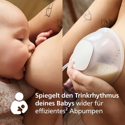 Philips AVENT Elektronische Doppelmilchpumpe Hands-free SCF547/11