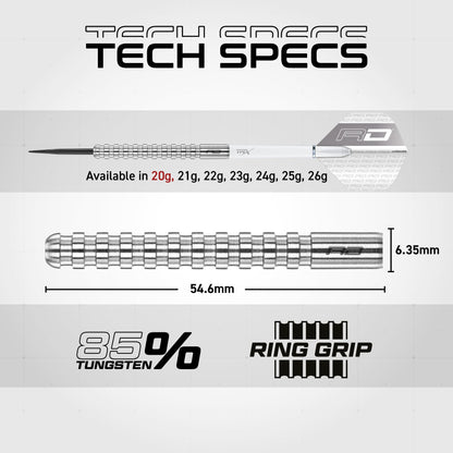RED DRAGON Javelin Steeldarts 20g – 85% Tungsten Dartpfeile Set