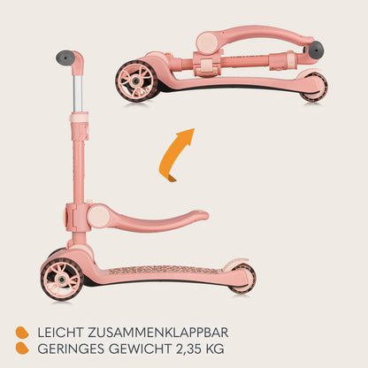 LIONELO Franky 2-in-1 Kinder Balance-Roller Laufrad - Höhenverstellbar