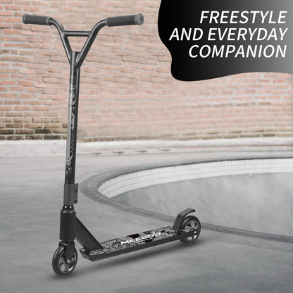 MEE GOO Pro Freestyle Stunt-Scooter Trick-Scooter – Grau