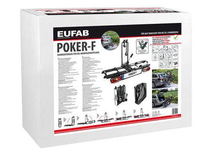 EUFAB 12010LAS POKER-F Fahrradträger - 2 E-Bikes Schwarz