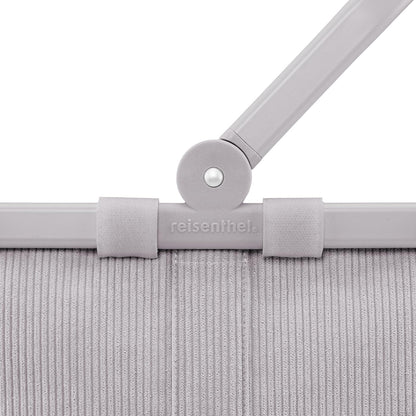 reisenthel carrybag cord grey – Einkaufskorb mit Aluminiumrahmen